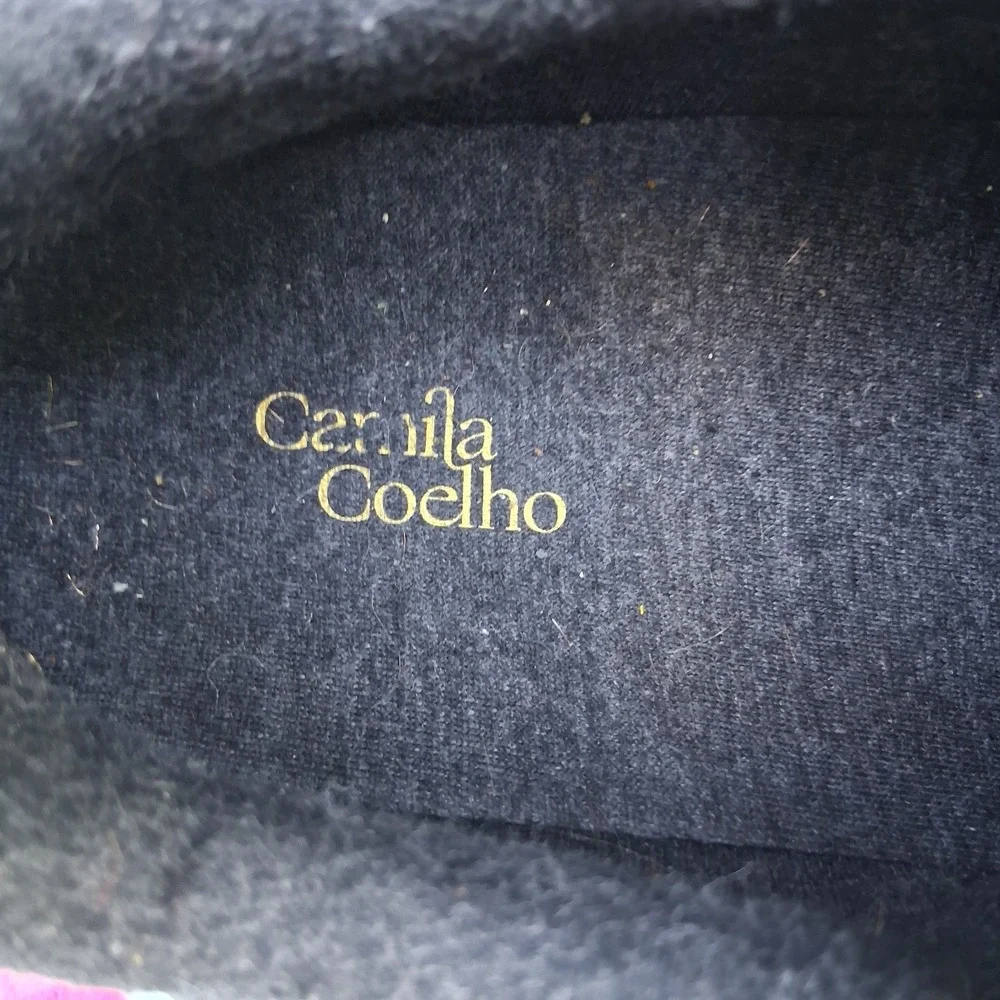 Camila‎ Coelho Bastion Leopard Print Strap Shoes 6 Very Cool Boho EUC